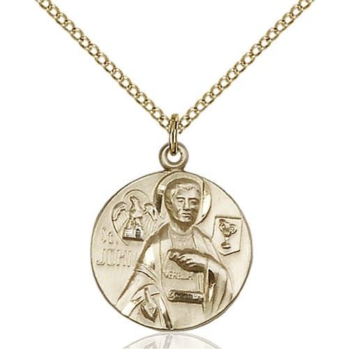 14kt Gold Filled St. John the Evangelist Pendant