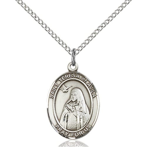 Sterling Silver St. Teresa of Avila Pendant