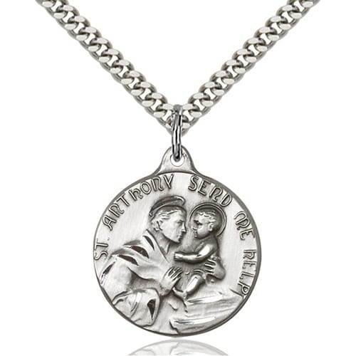 Sterling Silver St. Anthony Pendant