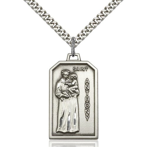 Sterling Silver St. Anthony Pendant
