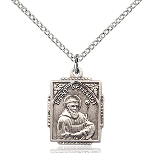 Sterling Silver St. Benedict Pendant