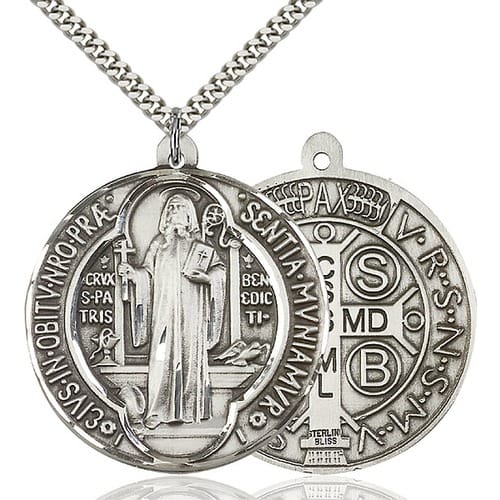 Sterling Silver St. Benedict Pendant