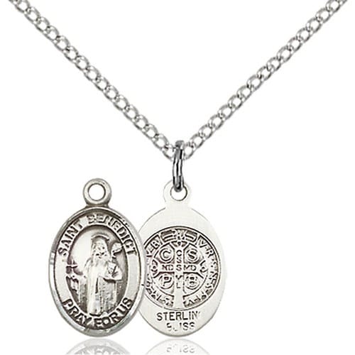 Sterling Silver St. Benedict Pendant