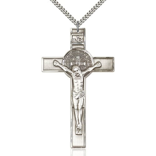 Sterling Silver St. Benedict Pendant