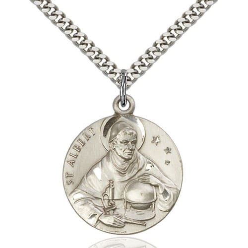 Sterling Silver St. Albert the Great Pendant