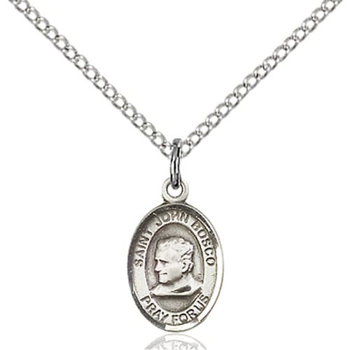 Sterling Silver St. John Bosco Pendant