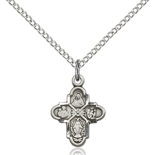 Sterling Silver 4-Way Pendant