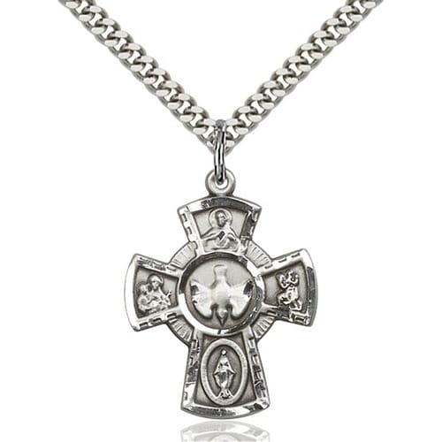 Sterling Silver 5-Way Pendant