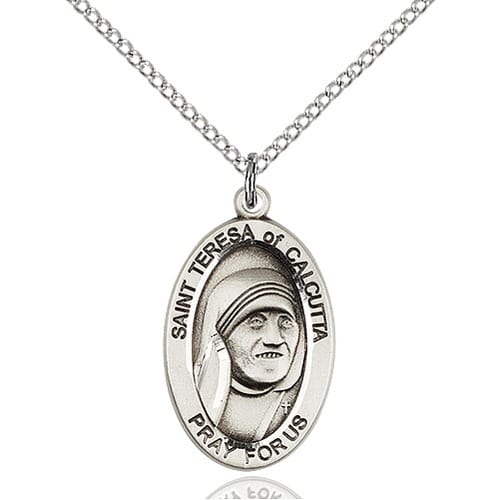 Sterling Silver Blessed Teresa of Calcutta Pendant