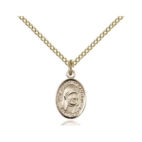 14kt Gold Filled Blessed Teresa of Calcutta Petite Pendant