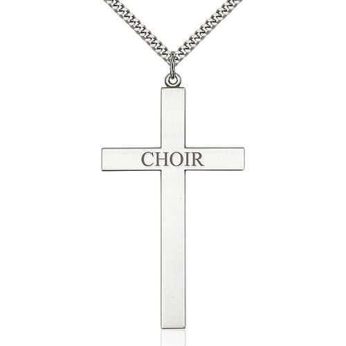 Sterling Silver Choir Cross Pendant