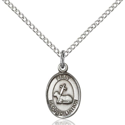 Sterling Silver First Reconciliation Petite Pendant