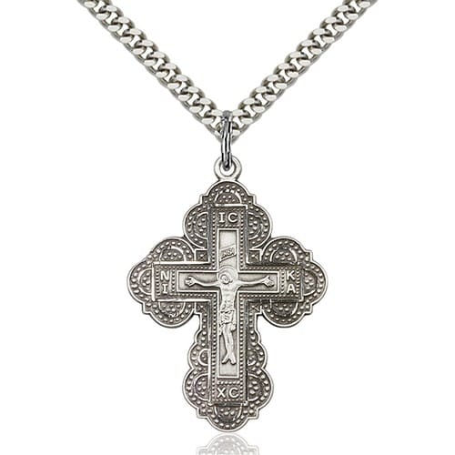 Sterling Silver Irene Cross Pendant