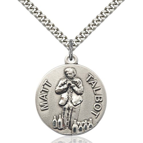Sterling Silver Matt Talbot Pendant