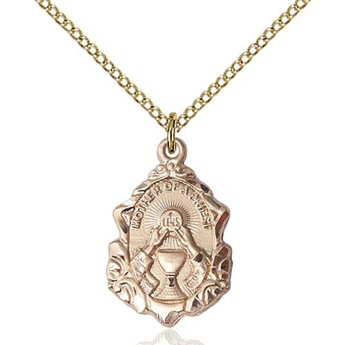 14kt Gold Filled Mother of a Priest Pendant