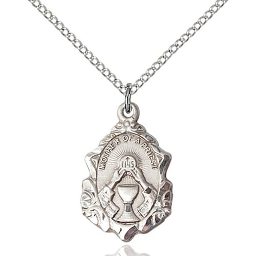 Sterling Silver Mother of a Priest Pendant