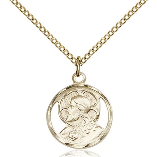 14kt Gold Filled Scapular Pendant