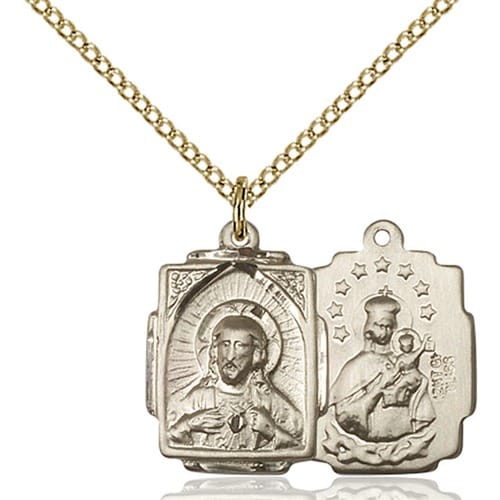 14kt Gold Filled Scapular Pendant