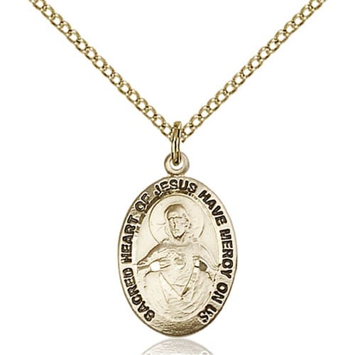14kt Gold Filled Scapular Medal