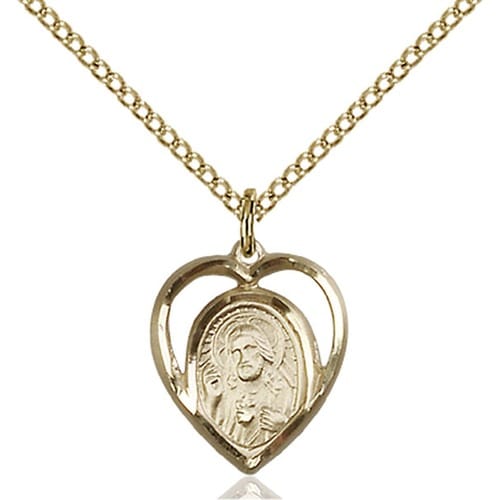 14kt Gold Filled Scapular Pendant