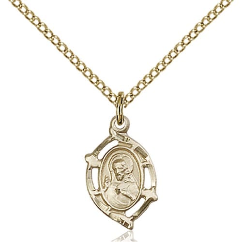 14kt Gold Filled Scapular Pendant
