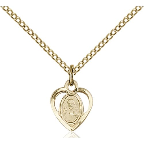 14kt Gold Filled Scapular Pendant