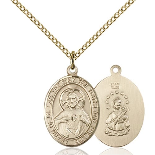 14kt Gold Filled Scapular Pendant