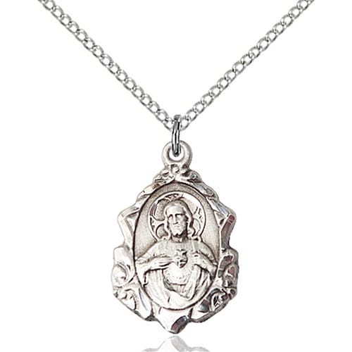 Sterling Silver Scapular Pendant