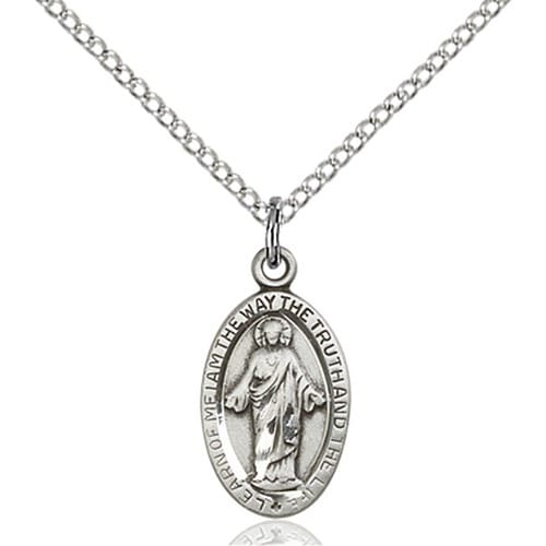 Sterling Silver Scapular Pendant
