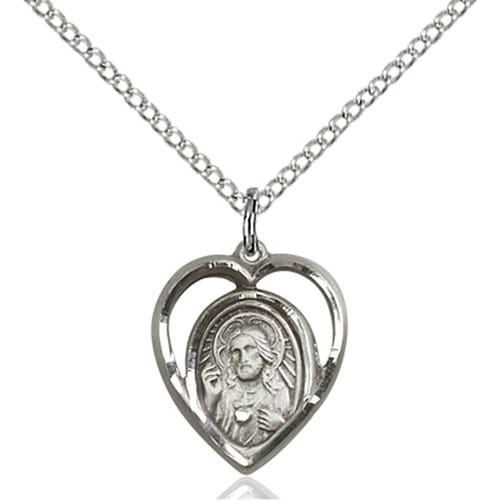 Sterling Silver Scapular Pendant
