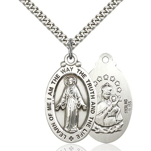 Sterling Silver Scapular Pendant