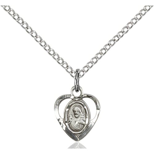 Sterling Silver Scapular Pendant