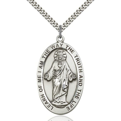 Sterling Silver Scapular Pendant