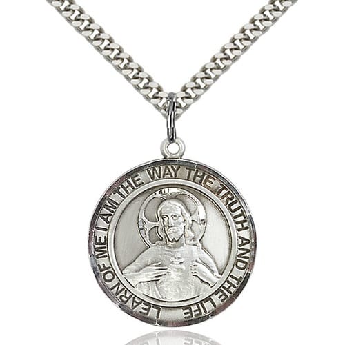 Sterling Silver Scapular Pendant
