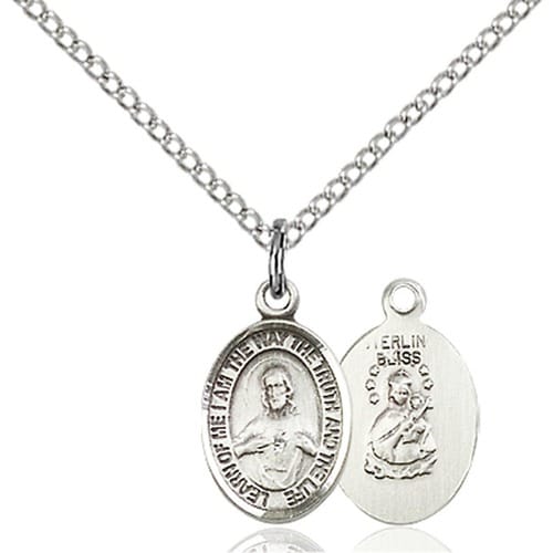 Sterling Silver Scapular Pendant