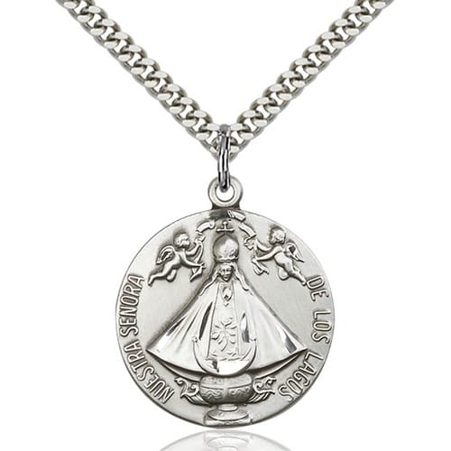 Sterling Silver Senora de Los Lagos Pendant