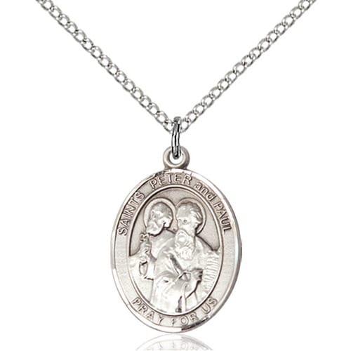 Sterling Silver St. Peter / St. Paul Pendant