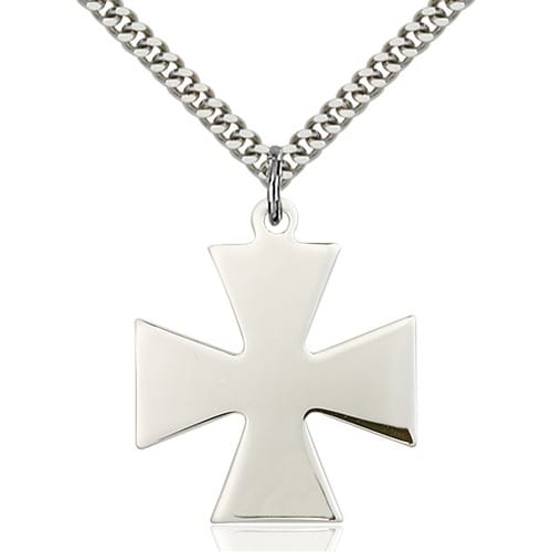 Sterling Silver Surfer Cross Pendant
