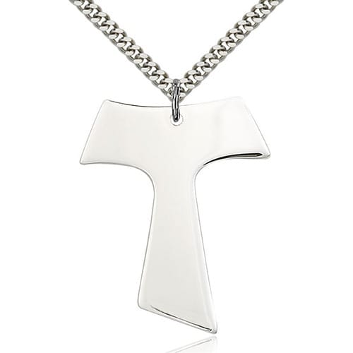 Sterling Silver Tau Cross Pendant