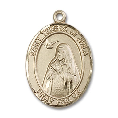 14kt Gold St. Teresa of Avila Medal