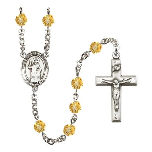 St. John Of Capistrano Yellow November Rosary 6mm