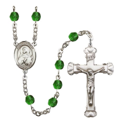 St. Dorothy Green May Rosary 6mm