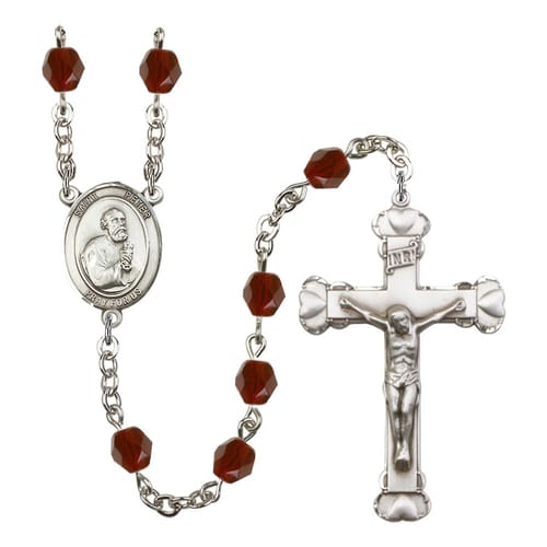 St. Peter The Apostle Red January Rosary 6mm