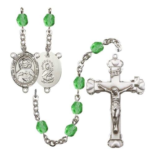 Scapular Green August Rosary 6mm