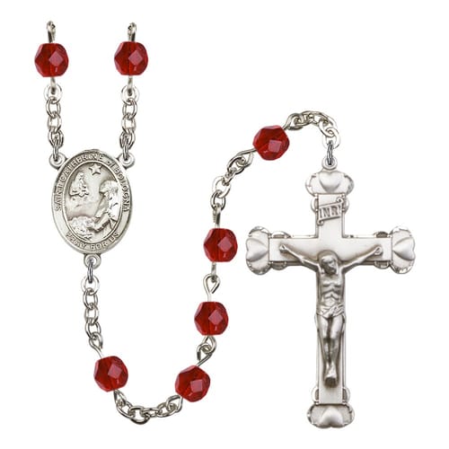 St. Catherine Of Bologna Red July Rosary 6mm