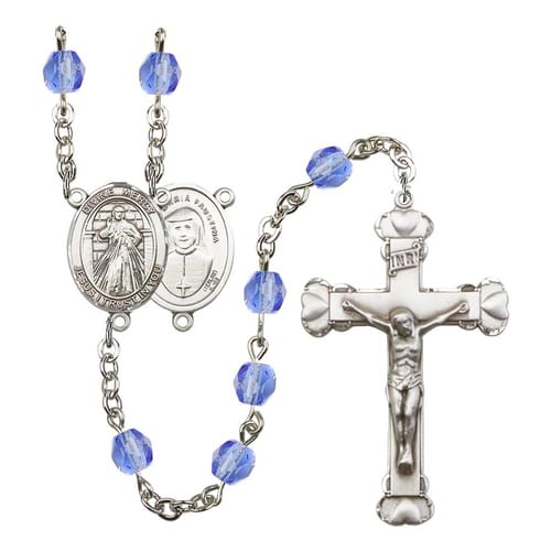 Divine Mercy Blue September Rosary 6mm