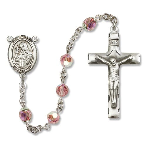 SS Light Rose October St. Clare of Assisi Rosary