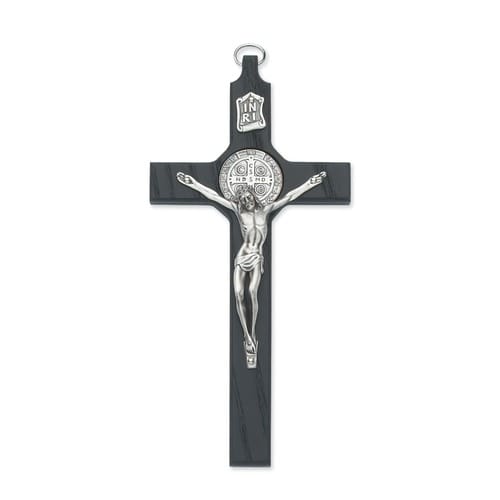 Black St. Benedict Crucifix 7&quot;