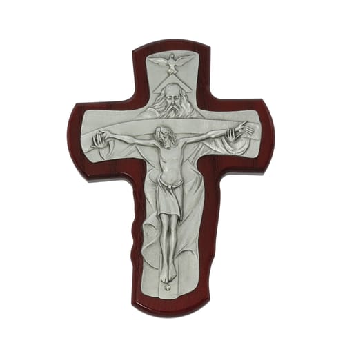 Cherry Trinity Crucifix 5&quot;