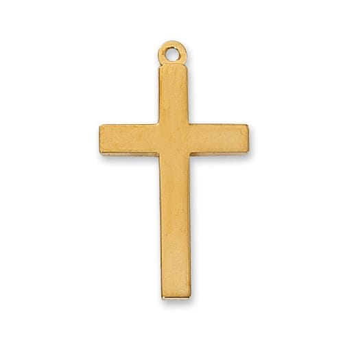 Gold over Sterling Cross Pendant